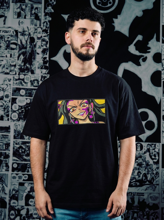 Water Hashira Embroidered Tee - Black
