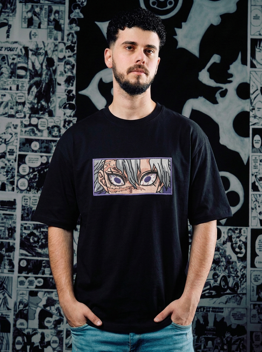 Demon Slayer Corps Embroidered Tee - Black