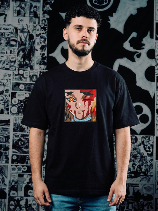 Nichirin Blade Embroidered Tee - Black