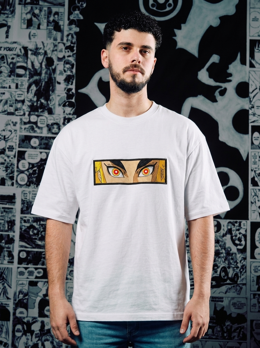 Sun Breathing Embroidered Tee - White