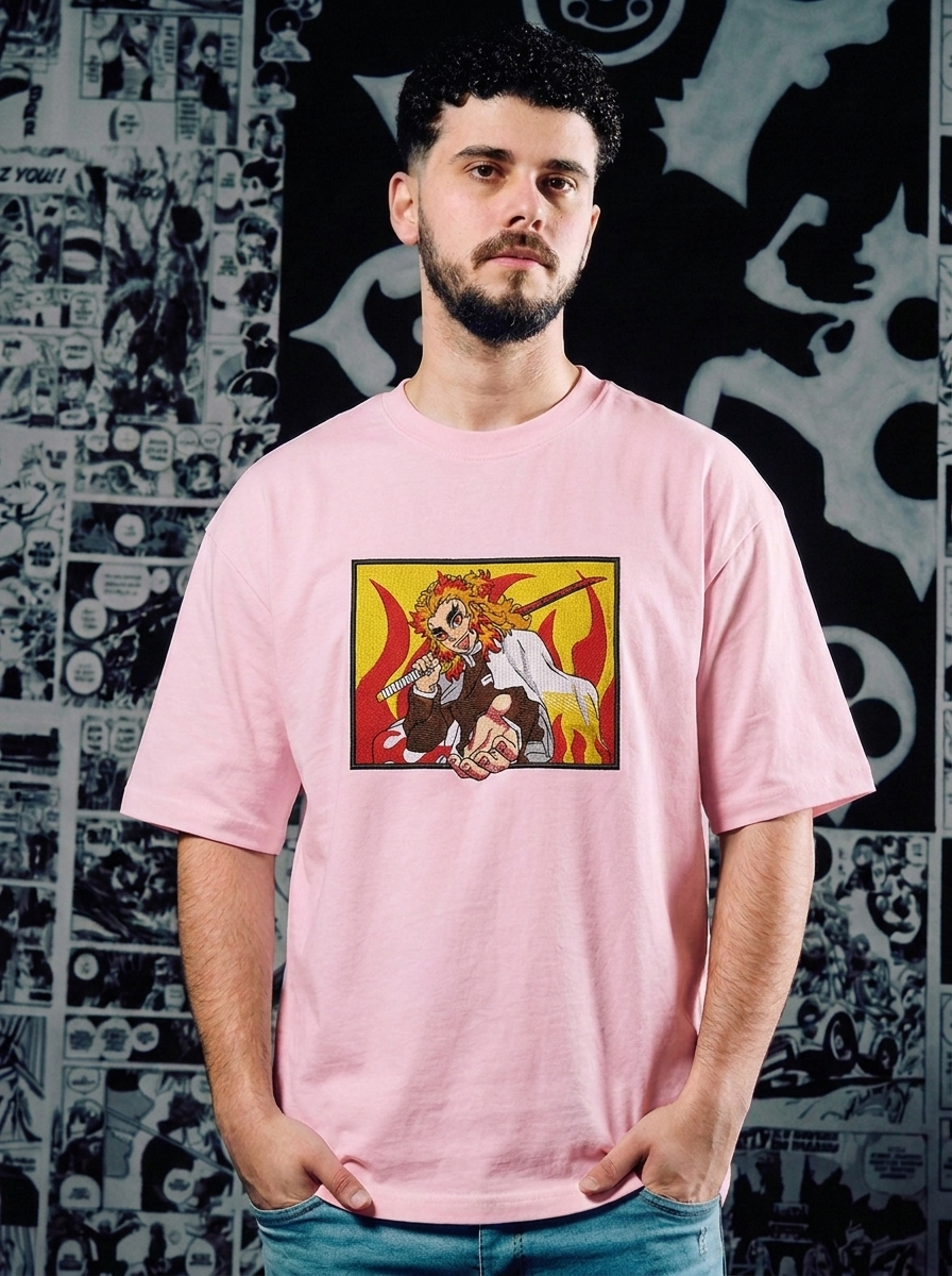 Corps Insignia Embroidered Tee - Light Pink