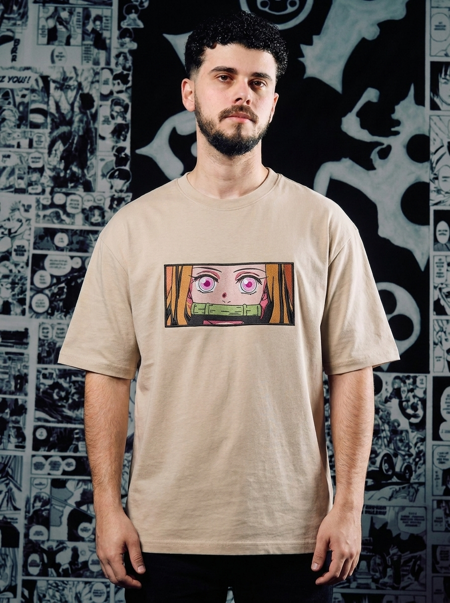 Final Selection Survivor Embroidered Tee - Beige