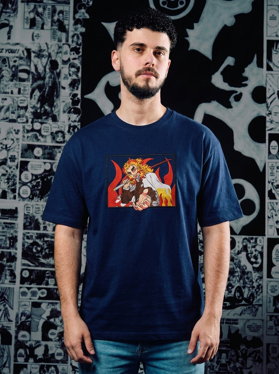 Corps Insignia Embroidered Tee - Navy